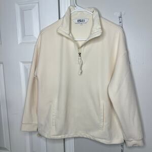 AIGLE Half-Zipped Stand-Up Collar Sweatshirt size 36 Medium